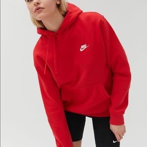 Nike Red Logo Hoodie